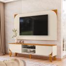 Combo Rack com Painel Duna 182cm para TV 65 Polegadas - Cinamomo/Off White Madetec
