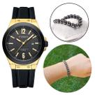 Combo Relógio Luxo Masculino Curren Dourado Casual +Pulseira Combo Relógio Luxo Masculino Curren Dourado Casual +Pulseira