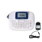 Combo Rotulador Eletrônico Branco Portátil Brother Ptm95wt + Fonte 9v 2 a