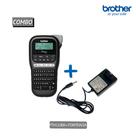 Combo Rotulador Eletronico Portatil Brother Pth110bk Preto