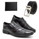 Combo Sapato Social Premium Verniz + Cinto e Carteira