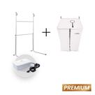 Combo Sauna Individual Ayurvédica Premium + suporte móvel