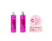 Combo Shampoo Condicionador Matizador Máscara Loira Amavia
