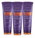 Combo Shampoo Siàge Liso Intenso 3x 250ml Eudora Cabelo mais Lisos resultado de salão Mulher Homem
