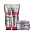Combo Siàge Glow Expert Shampoo 250ml Condicionador 200ml Máscara Capilar 250g