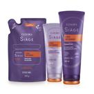 Combo Siàge Liso Intenso: Shampoo 250ml + Refil Máscara Capilar 250g + Condicionador 200ml Eudora