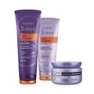Combo Siàge: Shampoo Liso Intenso 250ml + Máscara Acelera o Crescimento + Condicionador Liso Intenso