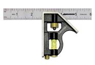 Combo Square Swanson Tool Co TC130 com régua de aço inoxidável de 15 cm