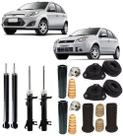 Combo Suspensão Completa Dianteira e Traseira Fiesta Zetec Rocam 2002 até 2014 Hatch e Sedan