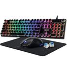 Combo Teclado e Mouse Gamer VMUND K968 RGB Retroiluminado