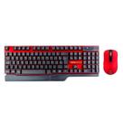 Combo Teclado e Mouse Kross KEKM553V1 Sem Fio Windows USB Preto e Vermelho