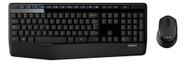 Combo Teclado E Mouse Sem Fio Logitech Mk345 Layout Abnt2 Preto Preto