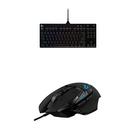 Combo Teclado Gamer Mecânico Logitech G PRO e Mouse Gamer com Fio G502 Hero