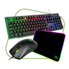 Combo Teclado Mouse Mousepad Naja Vivensis - 417 Preto Bivolt