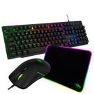 Combo Teclado Mouse Mousepad Naja Vivensis - 417 Preto Bivolt