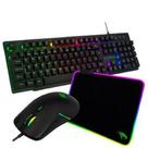 Combo Teclado Mouse Mousepad Naja Vivensis - 417 Preto Bivolt - Vivensis Tecnologia