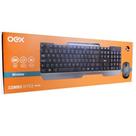 Combo Teclado + Mouse Office OEX, Wireless - TM 406