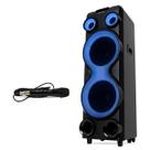 Combo Torre Polyvox Xt2212t Led 2500w + Microfone Com Fio
