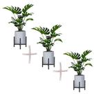Combo Três Suportes para Vaso de Plantas Peq, Médio e Grande Combo Três Suportes para Vaso de Plantas Peq, Médio e Grande