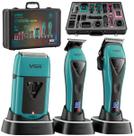 Combo VGR V-035 S3 Com Maquinas De Corte + Acabamento + Shaver E Maleta Exclusiva Organizadora Para Barbeiro