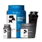 Combo Whey Protein 1kg, BCAA 60 Cápsulas, Creatina 150g e Coqueteleira 700mL - Max Titanium