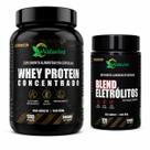 Combo Whey Protein Concentrado e Blend Eletrólitos com Potássio Magnésio Cálcio Natuvitae