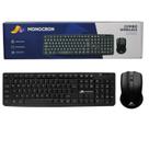 Combo Wireless Teclado e Mouse Sem Fio 2.4Ghz Monocron Preto MN5239 MN4W310