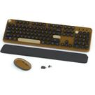 Combos de teclado e mouse Links9+ Retro Wireless Coffee