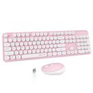 Combos de teclado e mouse sem fio UBOTIE Colorful Typewriter Combos de teclado e mouse sem fio UBOTIE Colorful Typewriter
