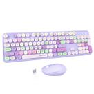 Combos de teclado e mouse sem fio UBOTIE Colorful Typewriter Combos de teclado e mouse sem fio UBOTIE Colorful Typewriter