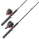 Combos de varas de pesca Zebco 202 e 404 Spincast Reels, pacote com 2