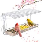 Comedero para Pájaros de Ventana SUNALLY con Ventosas Transparentes para Exterior