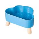 Comedouro Alto Nuvem Bom Amigo Z0110 Elevado Pet Ergonômico Anti Engasgo Para Caes e Gatos Cor:Azul