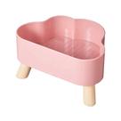 Comedouro Alto Nuvem Bom Amigo Z0110 Elevado Pet Ergonômico Anti Engasgo Para Caes e Gatos Cor:Rosa