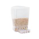 Comedouro Automático para Pássaros com 4 Bicos Injetfour para Gaiola Malha Fina Comida Ração Semente