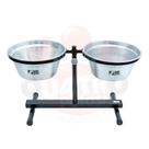 Comedouro Bebedouro ajustavel pet caes cachorro gatos duplo resistente 2,5L