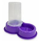 Comedouro Bebedouro Automatico 1,5 Litros Pet Roxo