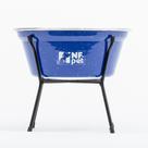 Comedouro Bebedouro Cães Pequeno Aramado Simples NF Pet Pote Alumínio 1,5L Comedor Leve Ração Água