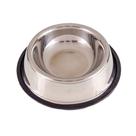 comedouro / bebedouro de inox com antiderrapante1l 5,5x26cm - YAHA comedouro / bebedouro de inox com antiderrapante1l 5,5x26cm - YAHA