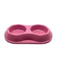 Comedouro Bebedouro Duplo Cachorro Gatos Pet- Rosa