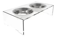 Comedouro Bebedouro duplo para Pets pequeno porte 10mm