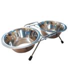 Comedouro Bebedouro Inox Duplo Suspenso Ergonômico - Médio