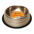 Comedouro Bebedouro Pet Inox Listras M 560ml antiderrapante