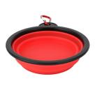 Comedouro Bebedouro Retrátil para Pets 350ml c/ Mosquetão Cor:Vermelho Comedouro Bebedouro Retrátil para Pets 350ml c/ Mosquetão Cor:Vermelho