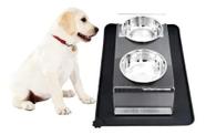 Comedouro Cachorro e Gato My Pet Tigela Aço Inox Duplo Acrílico