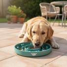 Comedouro Cachorro Lento Antiengasgo Silicone Antiderrapante Fácil Limpeza Pet Higiênico Seguro