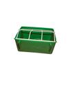 Comedouro Com Grade Psitacídeos - 500ml - Verde Ornamental