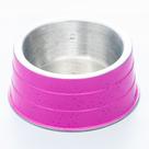 Comedouro de Alumínio Pesado Cocker Rosa - Nf Pet