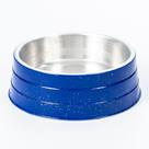 Comedouro de Alumínio Pesado Médio Azul - Nf Pet