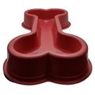 Comedouro de Plástico Osso 500ml - Vermelho